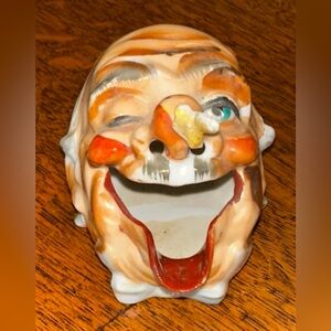 Vintage Porcelain Happy Hobo Cigar Cigarette Holder Ashtray Japan